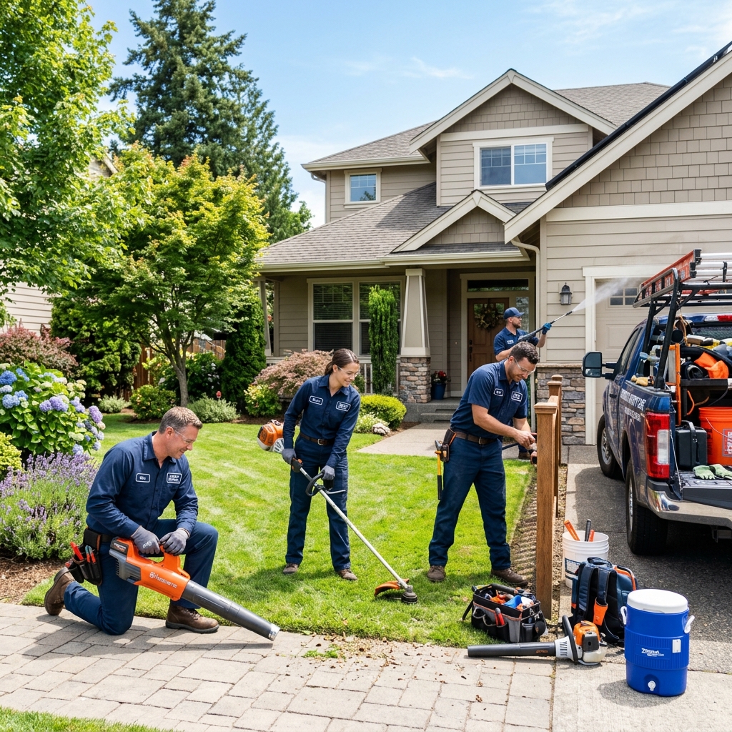 Professional maintenance team